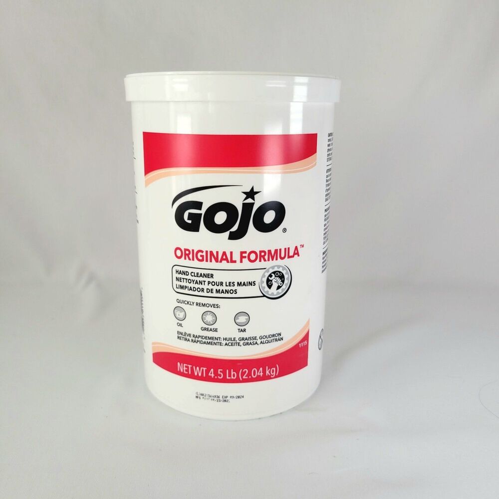 Gojo Original Formula Hand Cleaner Large Red 4.5 lb Removes Heavy Grease & Oil